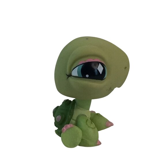 Littlest Pet Shop 321 Turtle Green Eyes 504 Turtle Pink Diamond Eyes Lot of 4 - Picture 11 of 14